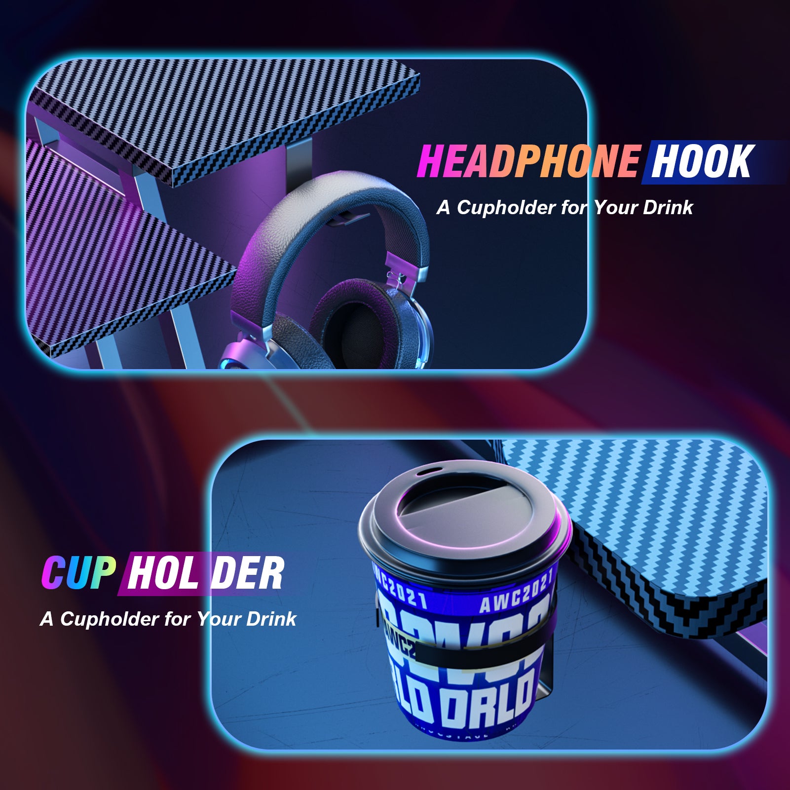 47 inch L Shaped Gaming Desk Black Small Spaces Corner Computer Table with Monitor Stand Storage Shelves Gamer Desk for Home Office PC Setup Station