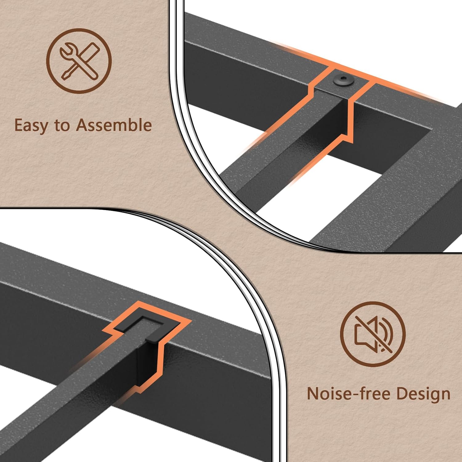 Twin Bed Frames for Kids Metal Platform Bed Frame with Upholstered Headboard Wood Storage Shelf Charging Station and LED Lights No Box Spring Needed