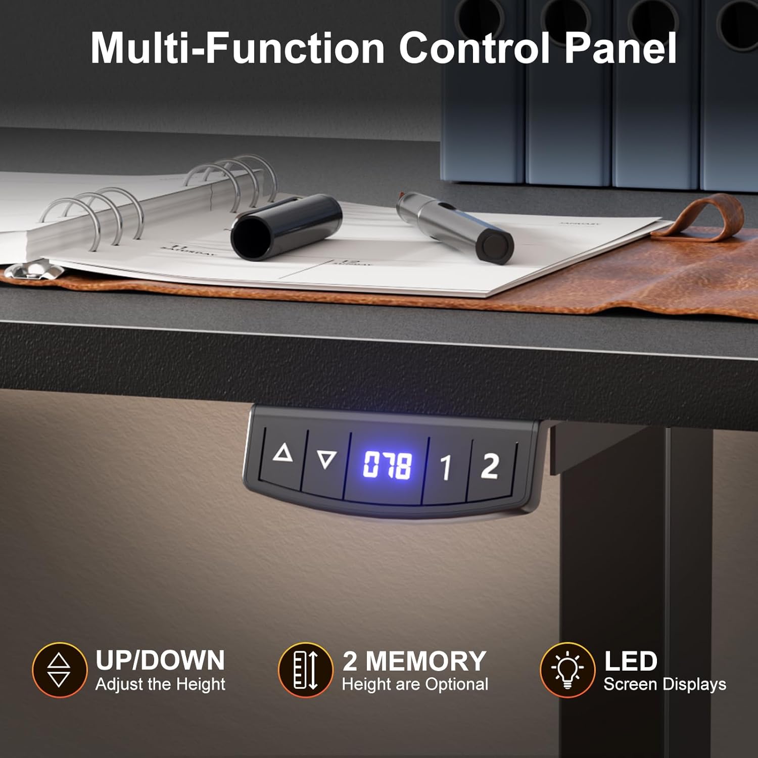 63 Inch L Shaped Electric Standing Desk Sit to Stand Reversible Corner Desk Adjustable Height Computer Table Memory Presets Home Office Gaming Black