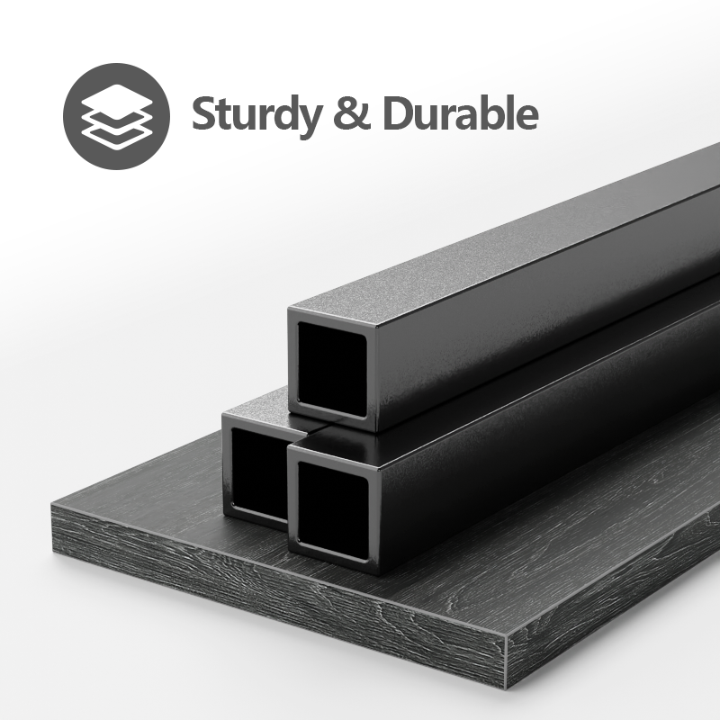 Furnulem LED Bed Frame with Upholstered Headboard and 2 Drawers