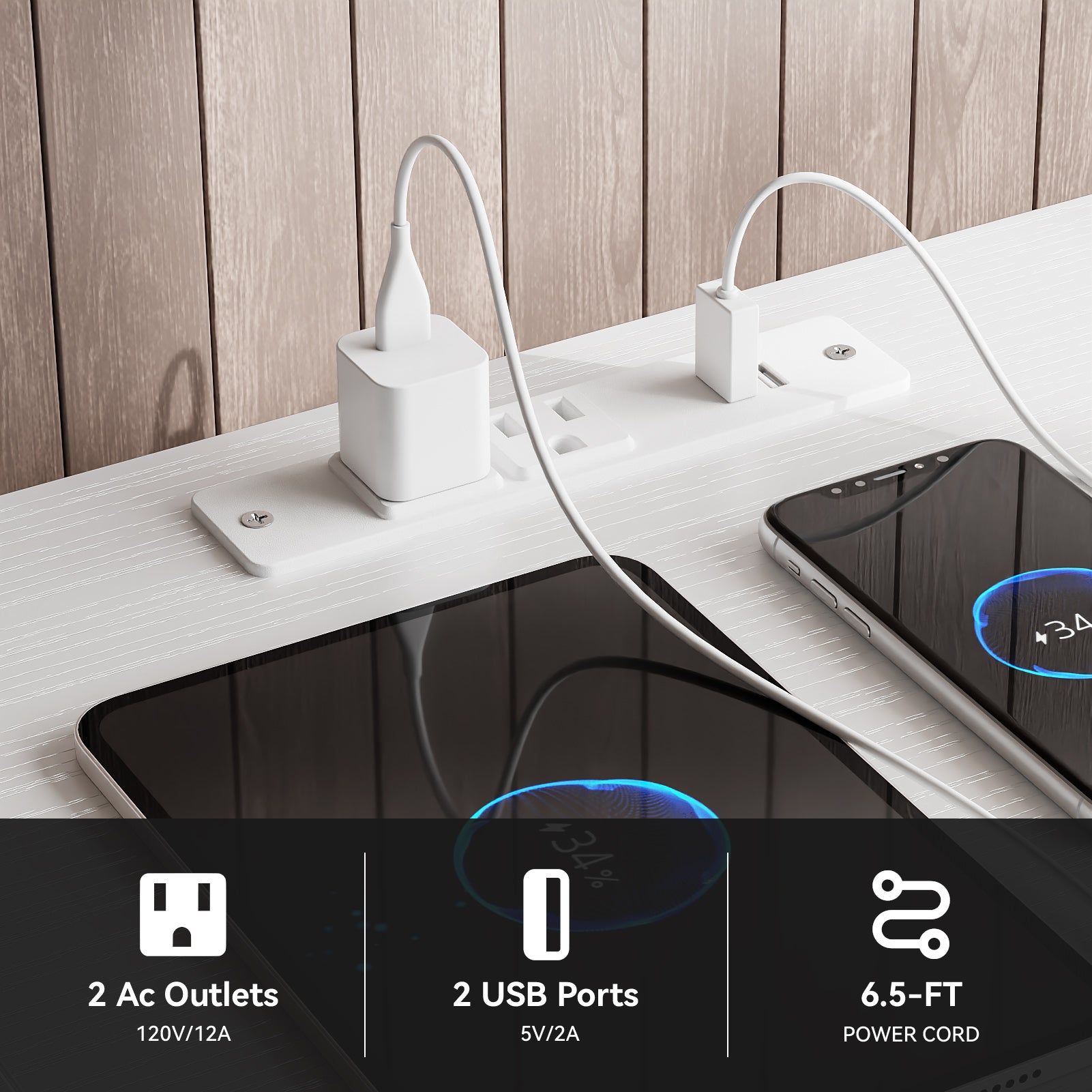 9 Drawer Chest of Drawers White Dresser TV Stand with Charging Station LED Lights Media Console for 75 Inch TV 63 Inch Bedroom Storage Unit Bin