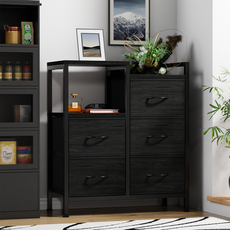 Furnulem 5 Drawer Rustic Dressers for Bedroom