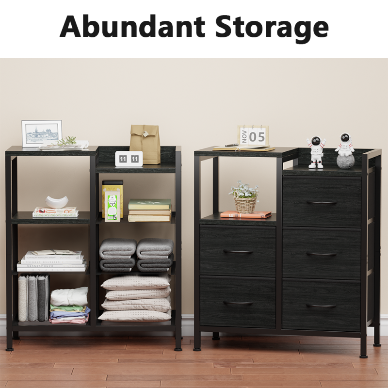 Furnulem 5 Drawer Rustic Dressers for Bedroom