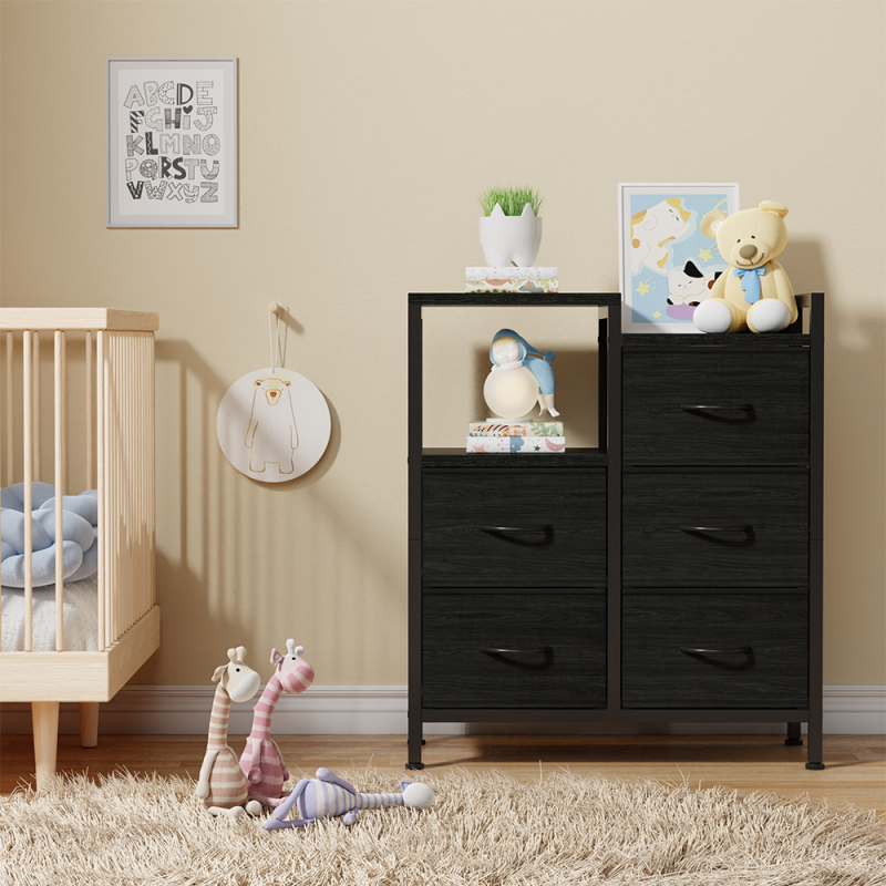 Furnulem 5 Drawer Rustic Dressers for Bedroom