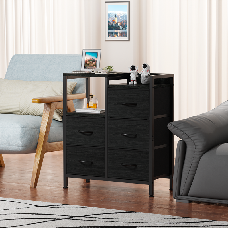 Furnulem 5 Drawer Rustic Dressers for Bedroom