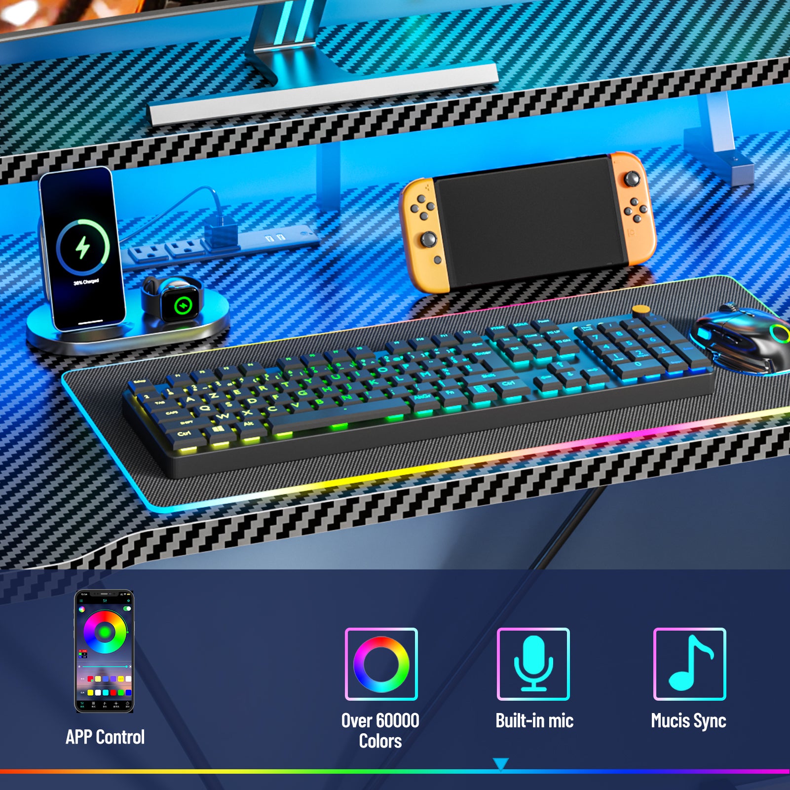 47 inch L Shaped Gaming Desk Black Small Spaces Corner Computer Table with Monitor Stand Storage Shelves Gamer Desk for Home Office PC Setup Station