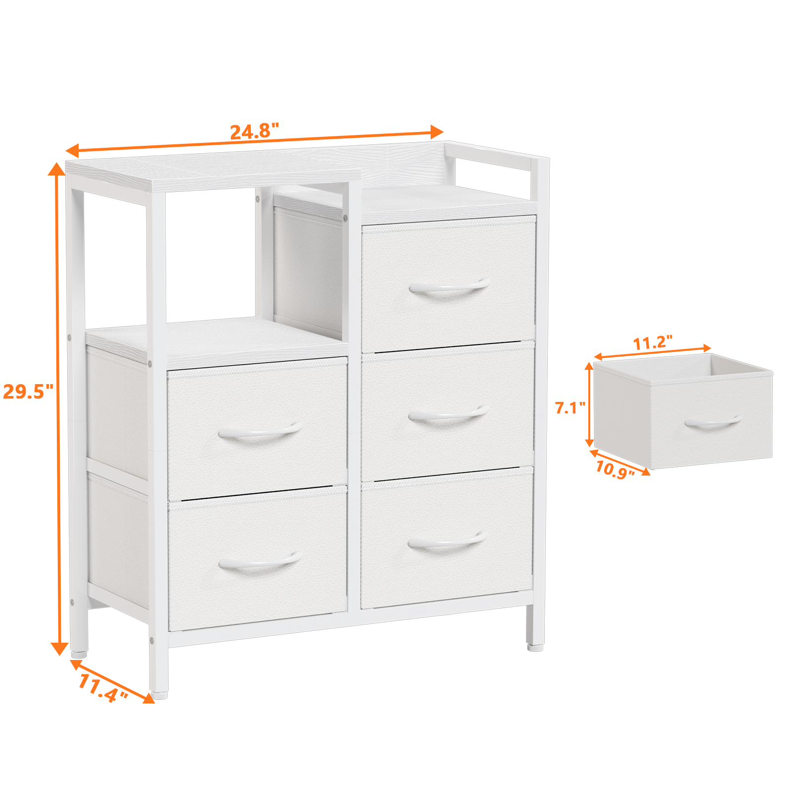 Furnulem Industrial Dresser for Bedroom