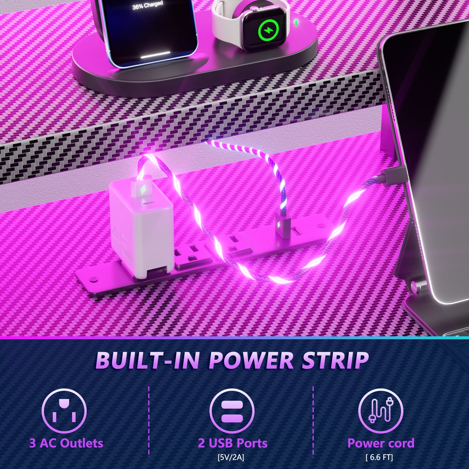 47 inch L Shaped Gaming Desk Black Small Spaces Corner Computer Table with Monitor Stand Storage Shelves Gamer Desk for Home Office PC Setup Station