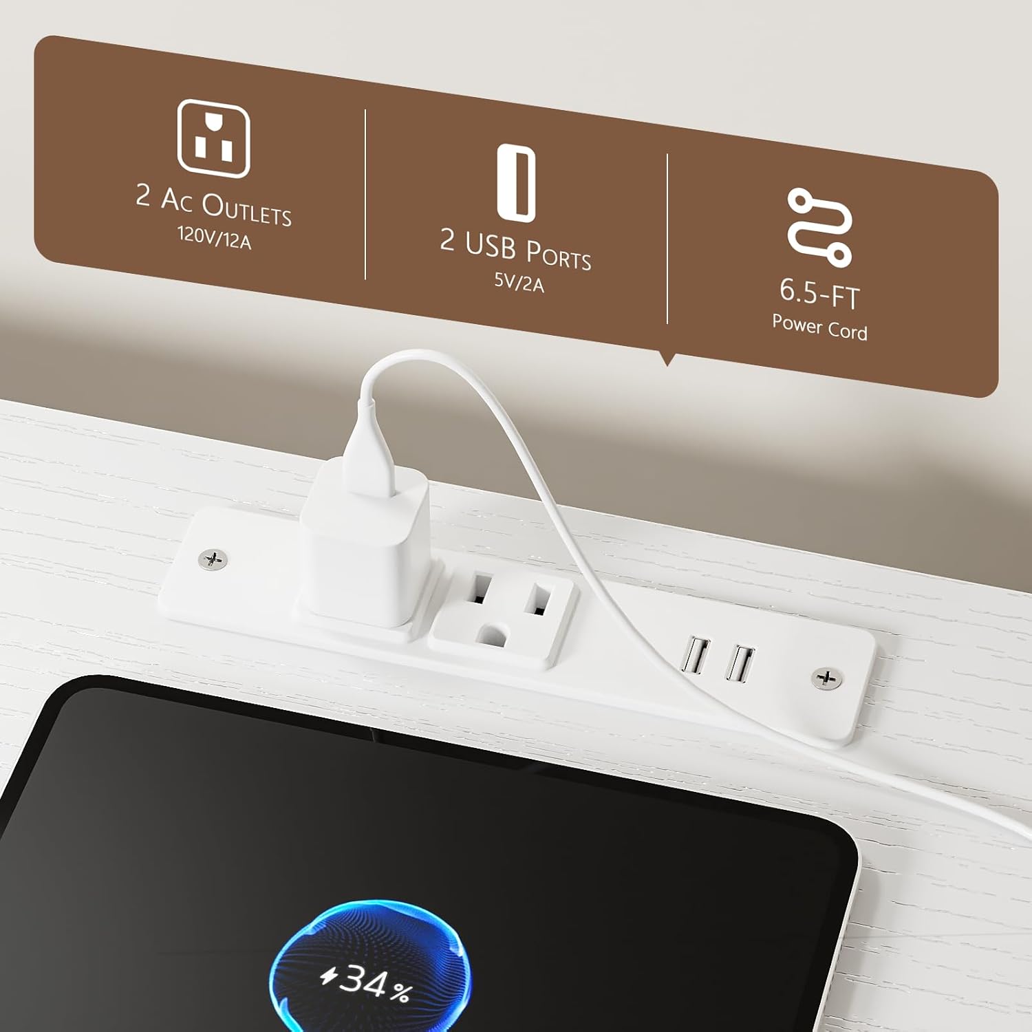 Furnulem 9 Drawer Dresser 55” Long TV Stand for Bedroom Entertainment Center with Power Outlet & LED Light for 55"-65" TV  with Fabric Storage Drawers