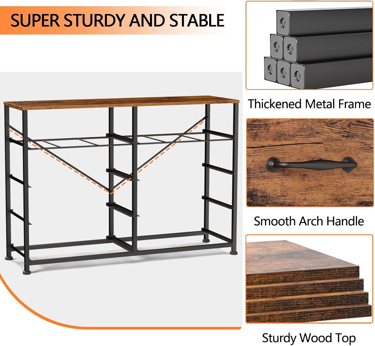 Furnulem 10-Drawer Dresser TV Stand – 55” Storage Cabinet for Bedroom or Living Room