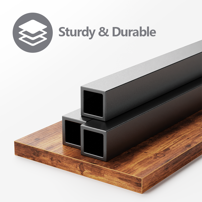 Furnulem Queen Bed Frame with Charging Station and LED Lights,Industrial Platform Beds  with Storage Headboard USB Port Rustic Wood and Strong Metal