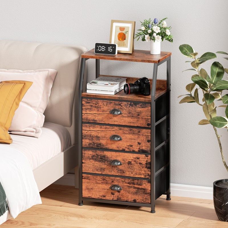 Furnulem Nightstand Dresser with Multi Fabric Drawers