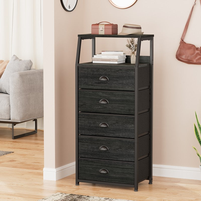 Furnulem Nightstand Dresser with Multi Fabric Drawers