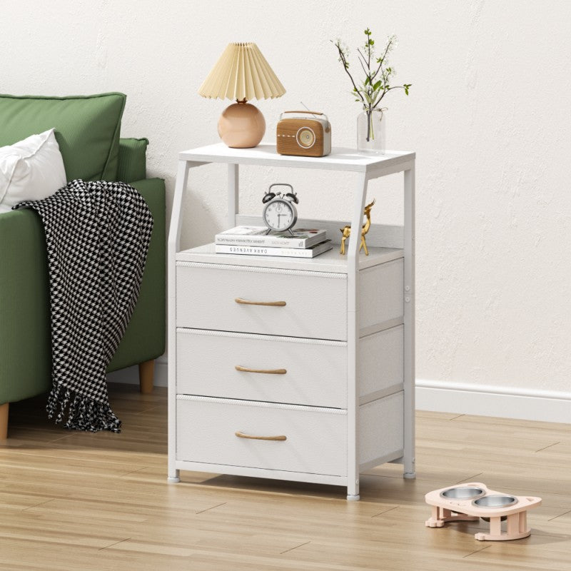 Furnulem Nightstand Dresser with Multi Fabric Drawers