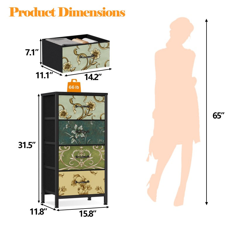 Furnulem Vertical Dresser for Bedroom