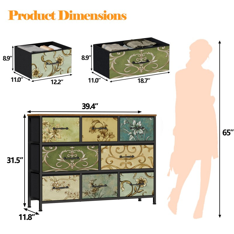 Furnulem Vertical Dresser for Bedroom